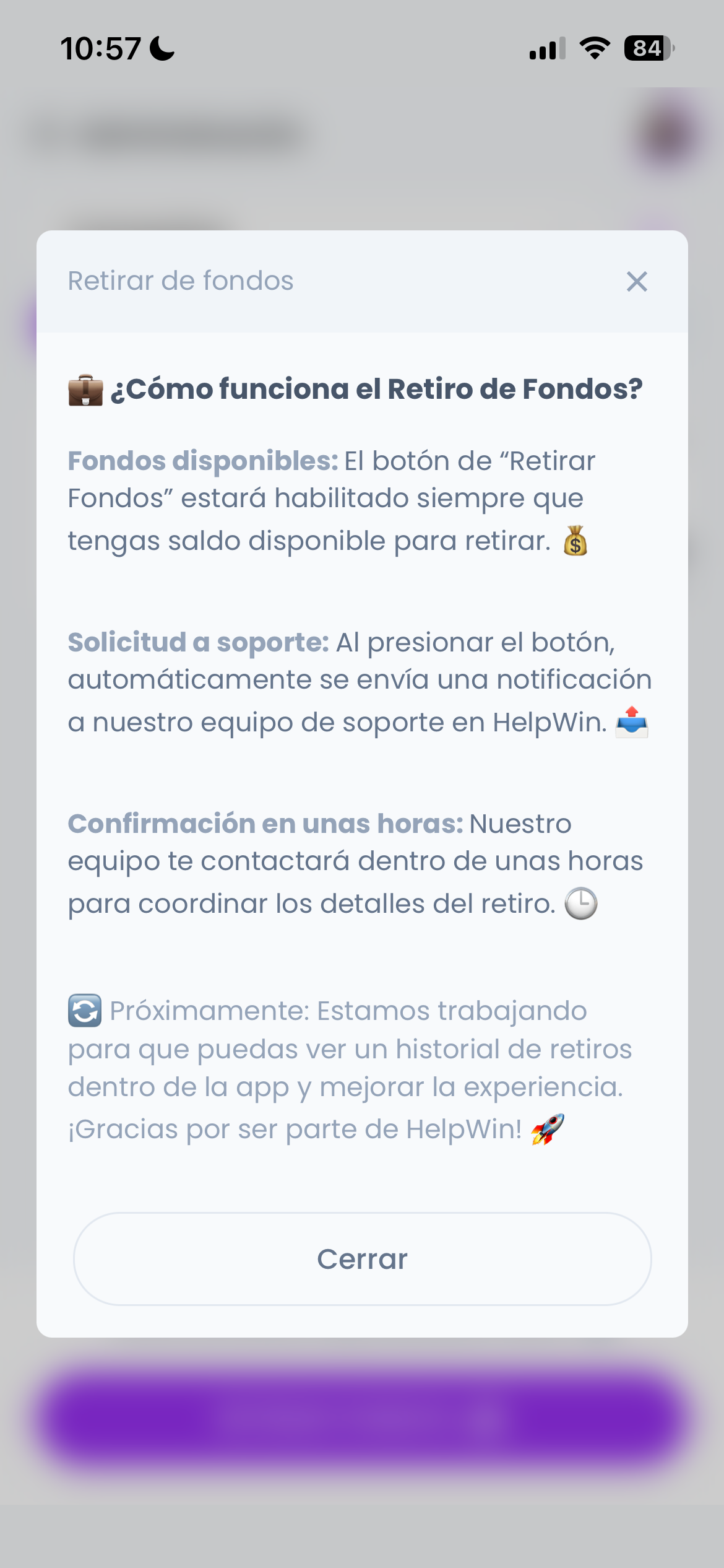 Retiro de fondos 1