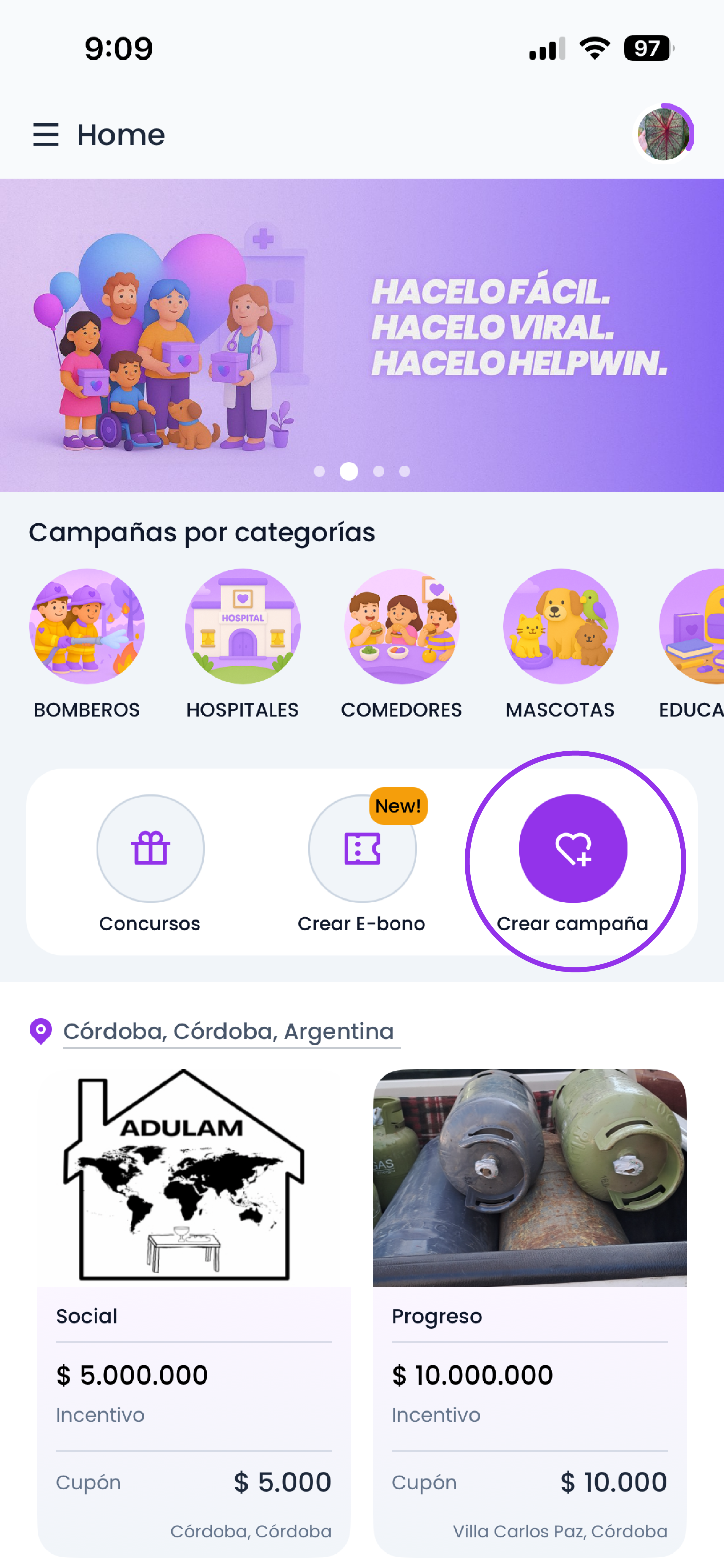 Inicio Campaña 1