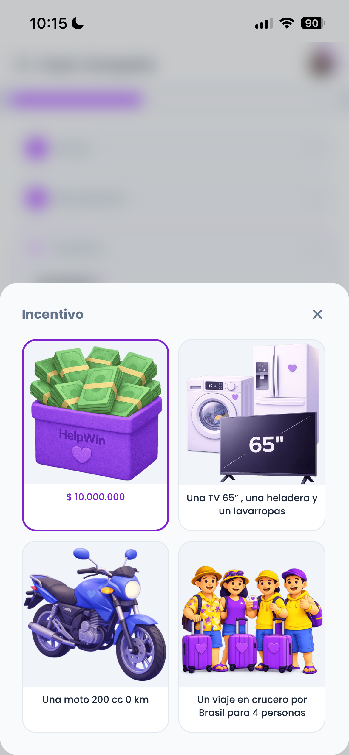Detalle incentivo