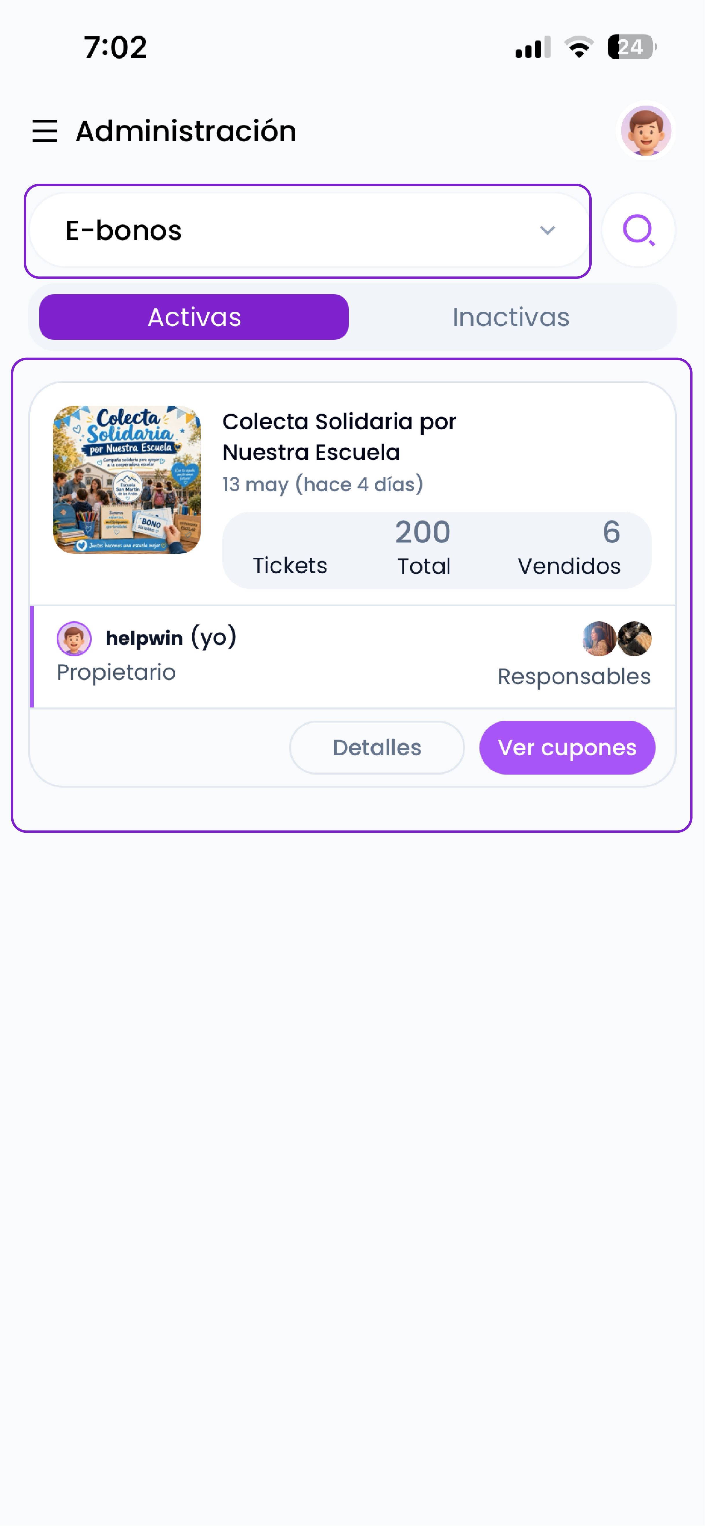 Admin lista E-bono 2