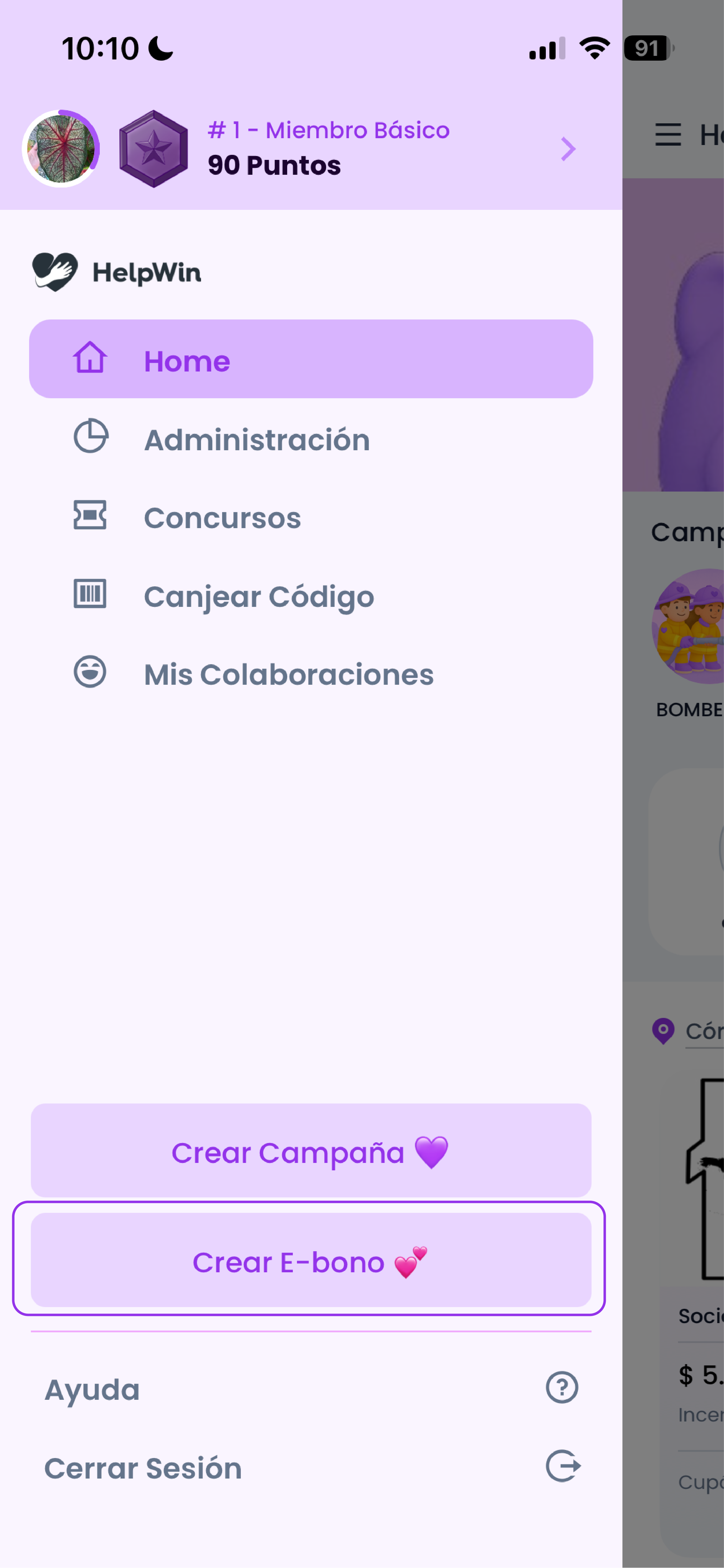Inicio del E-bono 1