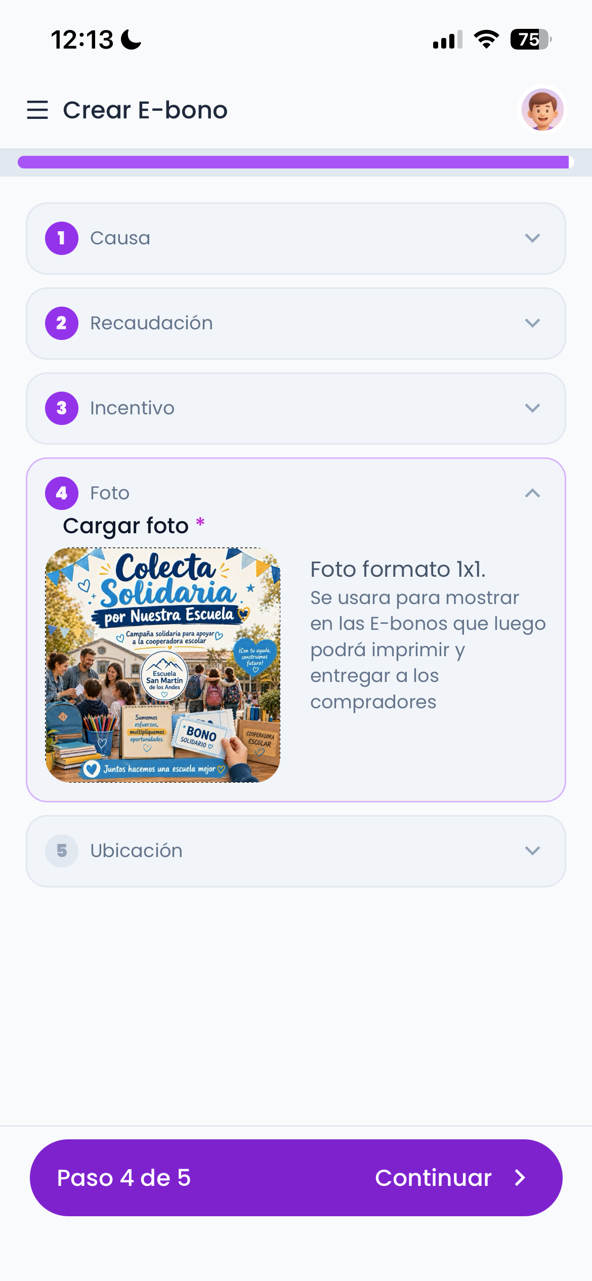 Imagen del E-bono