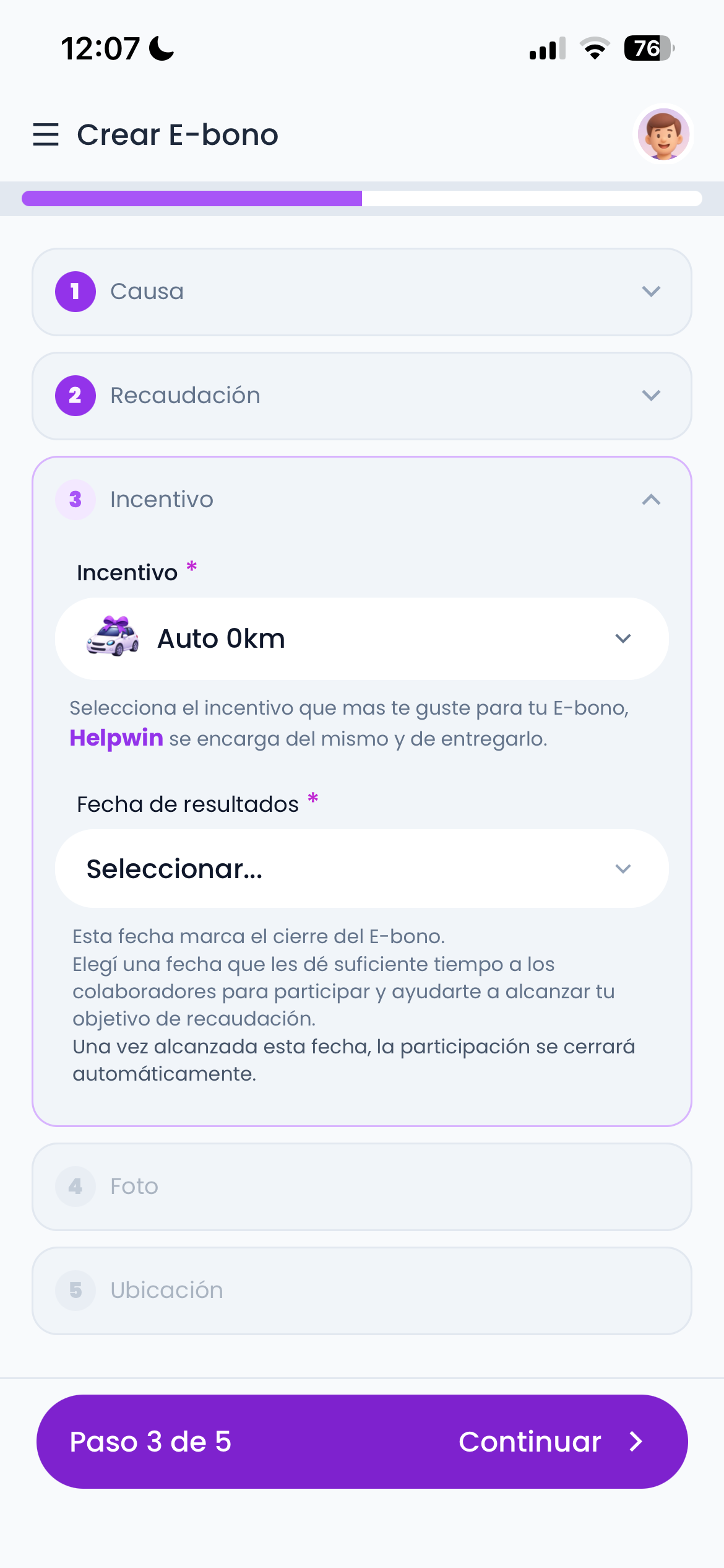 Seleccioná incentivo principal