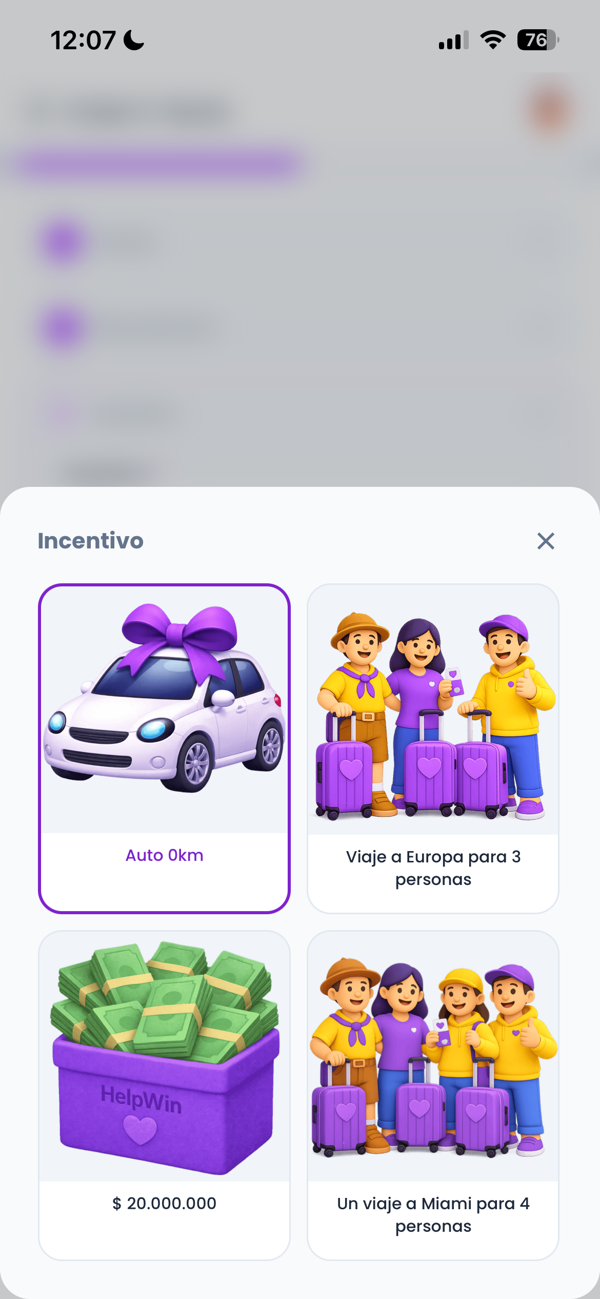 Detalle incentivo