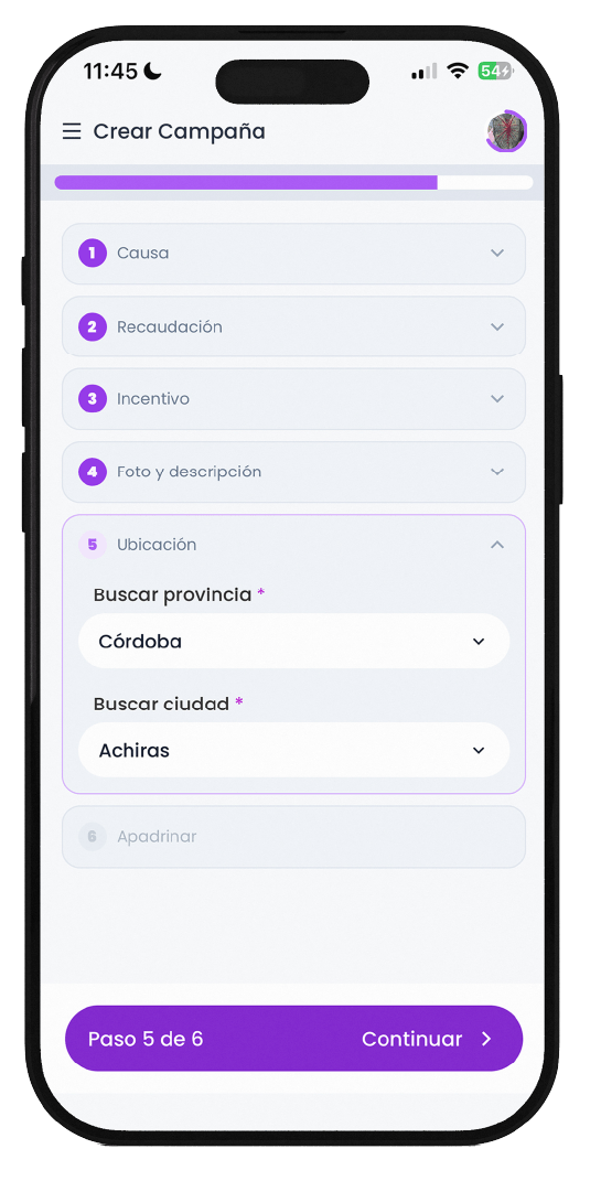 App Helpwin – paso 4