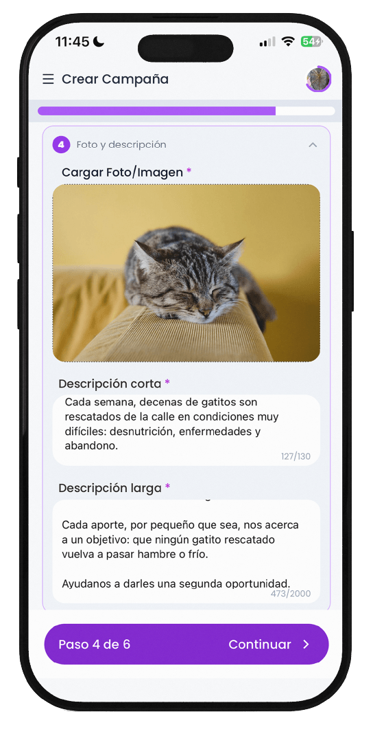 App Helpwin – paso 3