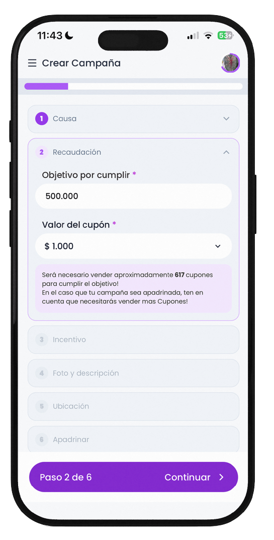 App Helpwin – paso 2