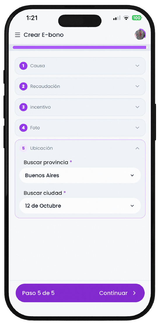 Cómo crear un E-bono en HelpWin: Paso Cuatro